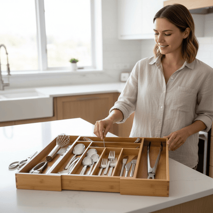 DRAWER FLEX – Adjustable Eco-Friendly Drawer Organizer