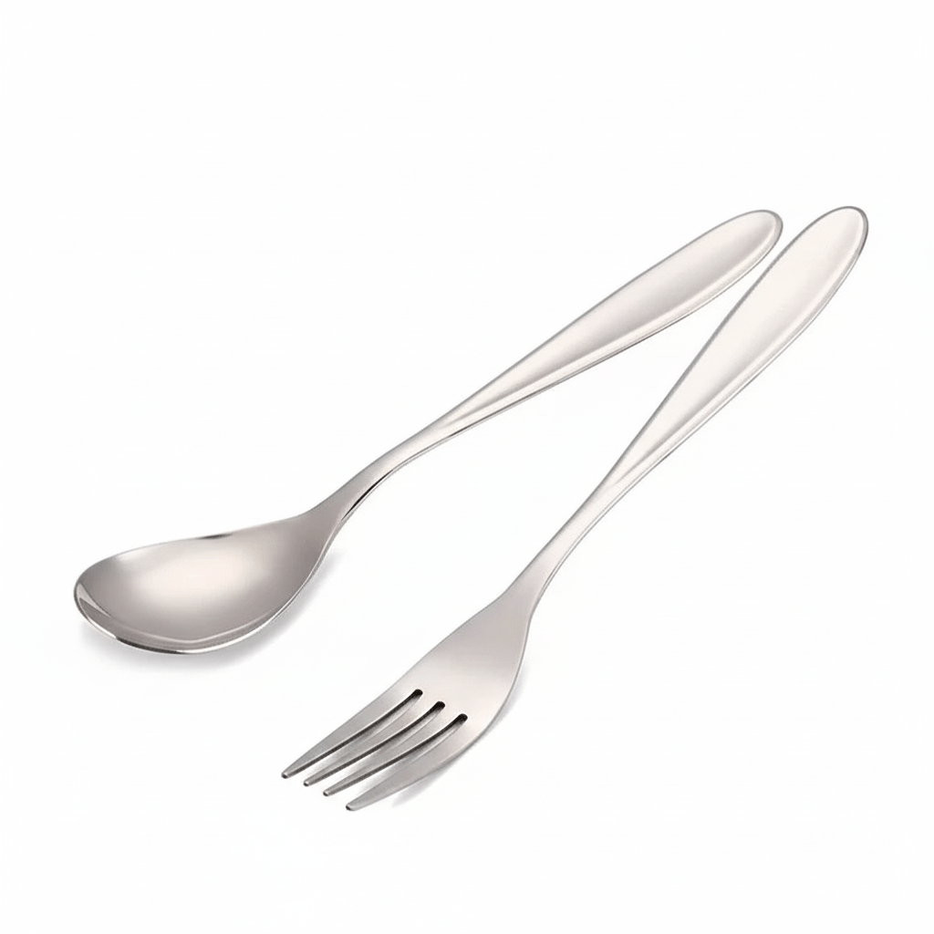 TITANCUTLERY – Ultralight Titanium Camping Cutlery Set (Spoon & Fork)