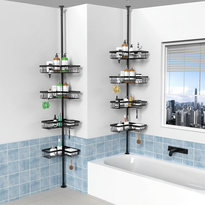 TENSION TOWER – Rust-Resistant Storage for Any Bathroom