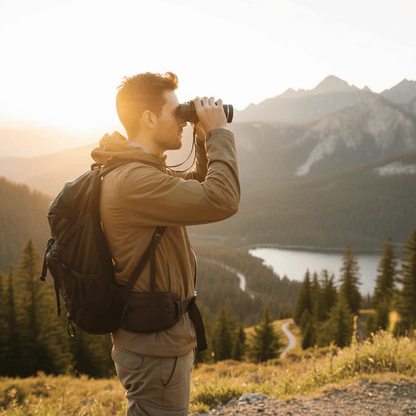 OPTIVEX – Compact 2000M Long Range Binoculars with 40x Magnification & BAK4 Glass