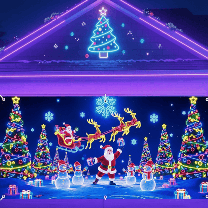 NEON BACKDROP – Durable Glow Decoration for Holiday Parties