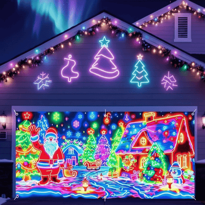 NEON BACKDROP – Durable Glow Decoration for Holiday Parties