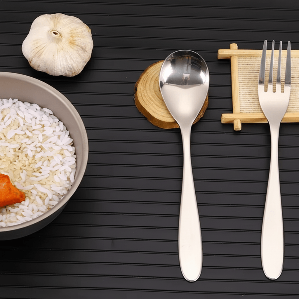 TITANCUTLERY – Ultralight Titanium Camping Cutlery Set (Spoon & Fork)