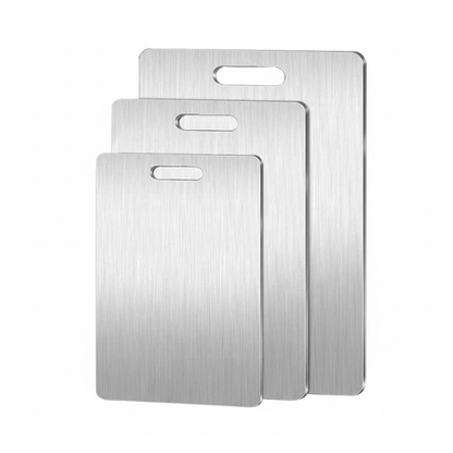 TITANSLAB – Titanium Stainless Steel Cutting Board with Double-Sided Surface