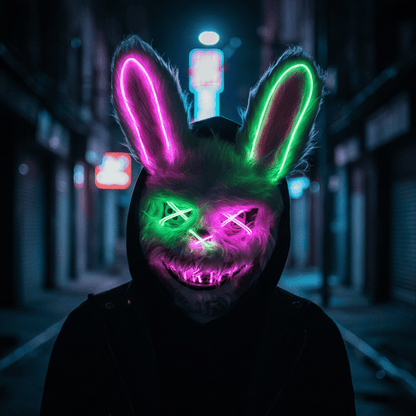 GLOWPURGE – Light-Up LED Mask with Neon Effects