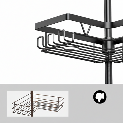 TENSION TOWER – Rust-Resistant Storage for Any Bathroom