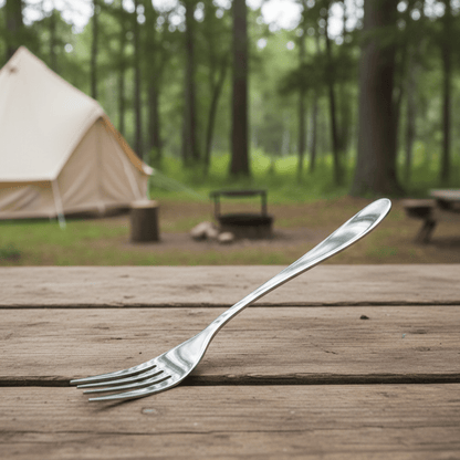 TITANCUTLERY – Ultralight Titanium Camping Cutlery Set (Spoon & Fork)