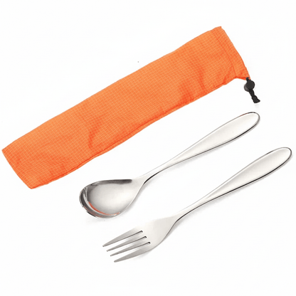 TITANCUTLERY – Ultralight Titanium Camping Cutlery Set (Spoon & Fork)