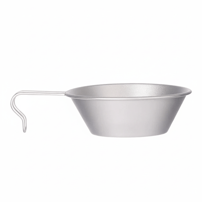 CAMPBREEZE – 260ml Ultralight Titanium Camping Bowl with Fixed Handle