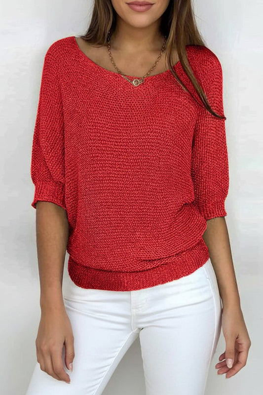 Genevieve - Comfortable Knitted Autumn Top in Timeless Design for Versatile Layering 4