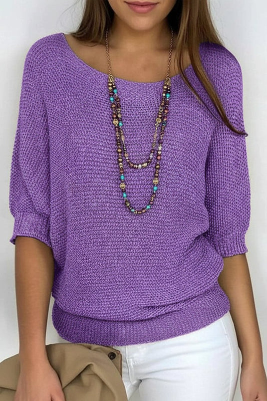 Genevieve - Comfortable Knitted Autumn Top in Timeless Design for Versatile Layering 5