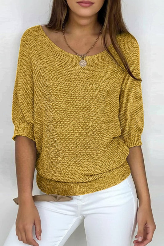 Genevieve - Comfortable Knitted Autumn Top in Timeless Design for Versatile Layering 6