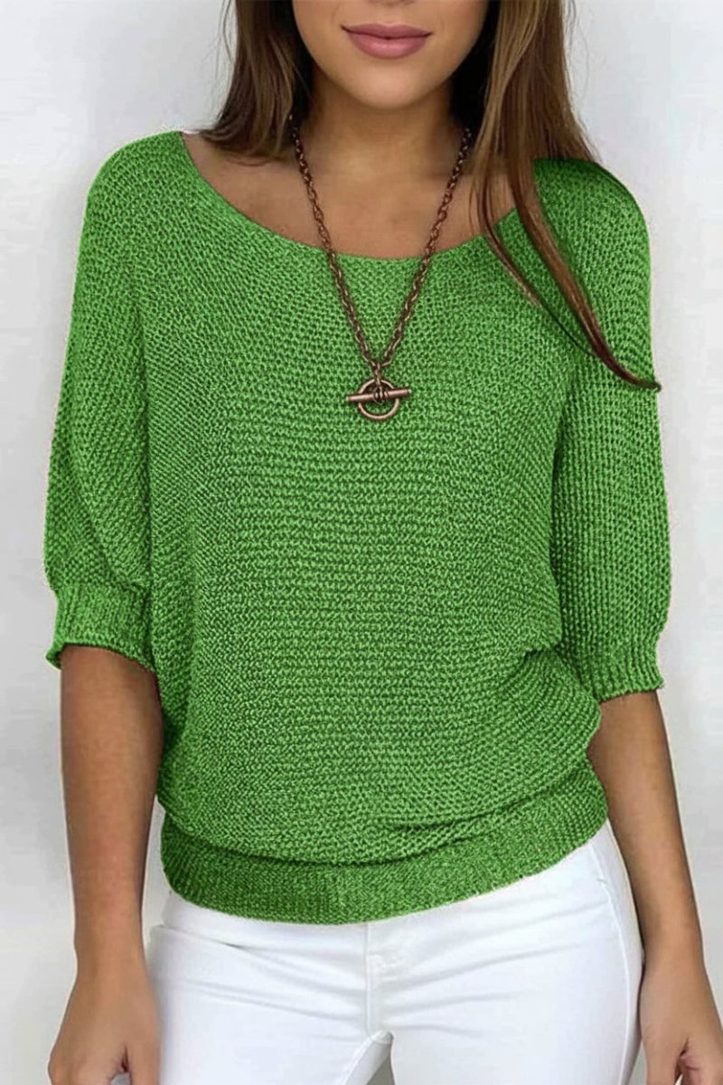 Genevieve - Comfortable Knitted Autumn Top in Timeless Design for Versatile Layering 7