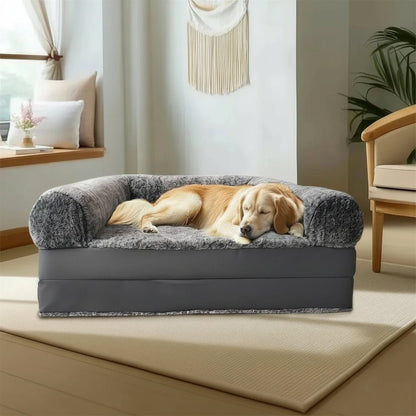 Giant Dog Bed - 180cm Plush Cover with Orthopedic Support for Pets and Owners 4