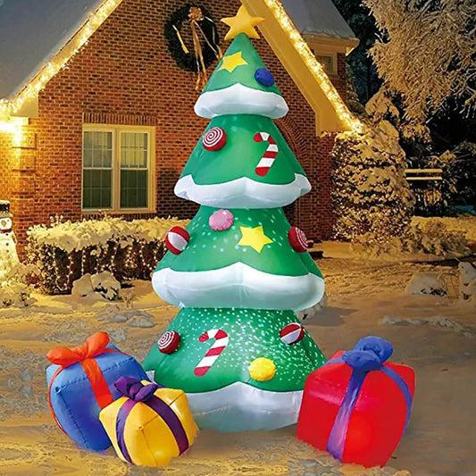 Giant Inflatable Christmas Tree - Glowing Holiday Decor for Home & Business 5