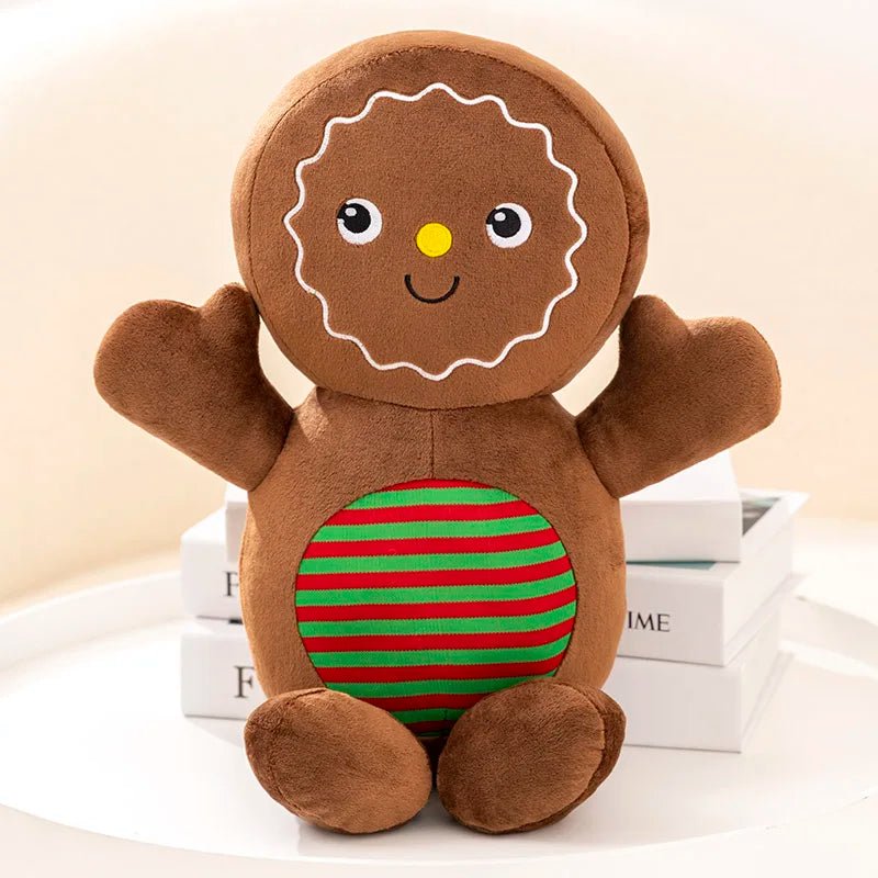 Gingerbread Plush Toy - Soft Stuffed Animal Cushion for Cozy Holiday Decor 7