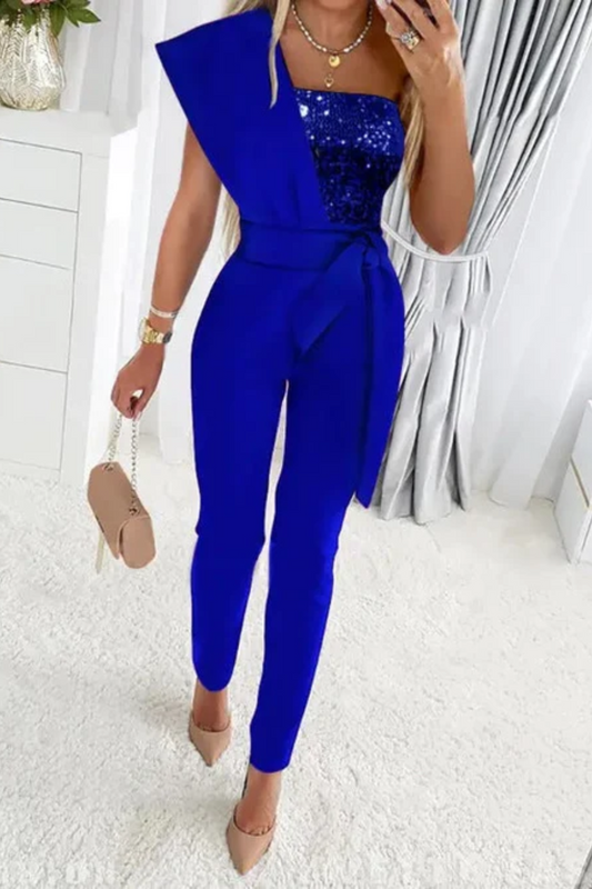 GlamourSpark Women's Sparkling Jumpsuit with High-Waisted Trousers for Celebrations 1