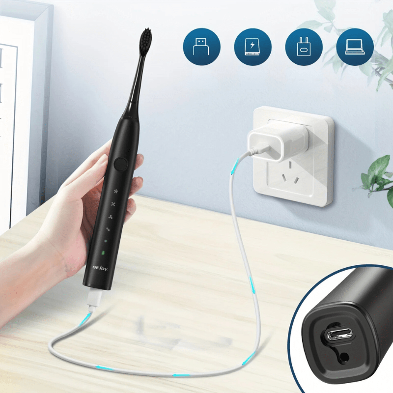GlowSmile - Best Electric Toothbrush with Ultrasonic Cleaning Technology 2