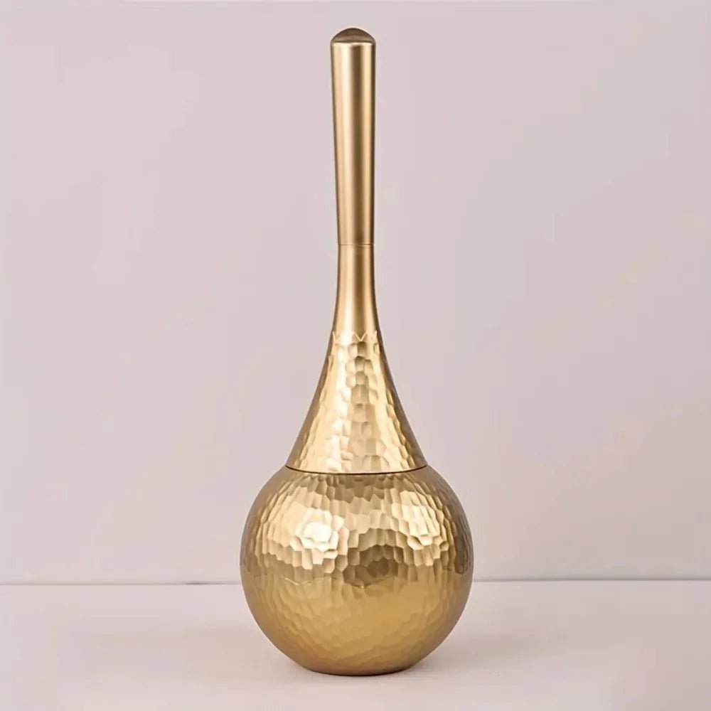 GoldenLuxe Sculpted Toilet Brush | Luxury Bathroom Accessory | Modern Gold Design | Hygienic Cleaning Tool 1