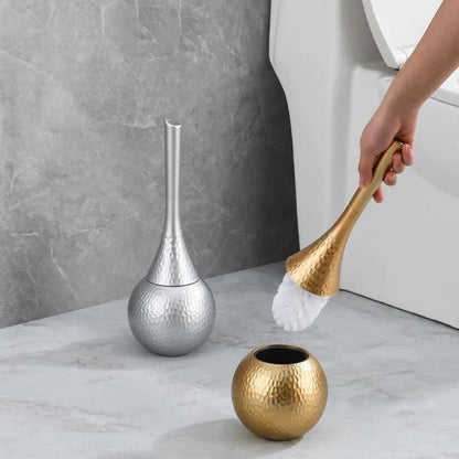 GoldenLuxe Sculpted Toilet Brush | Luxury Bathroom Accessory | Modern Gold Design | Hygienic Cleaning Tool 5