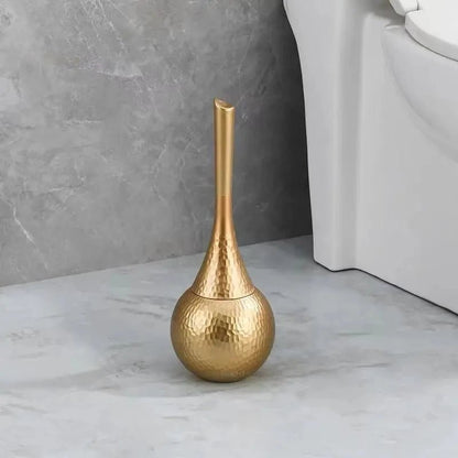 GoldenLuxe Sculpted Toilet Brush | Luxury Bathroom Accessory | Modern Gold Design | Hygienic Cleaning Tool 8