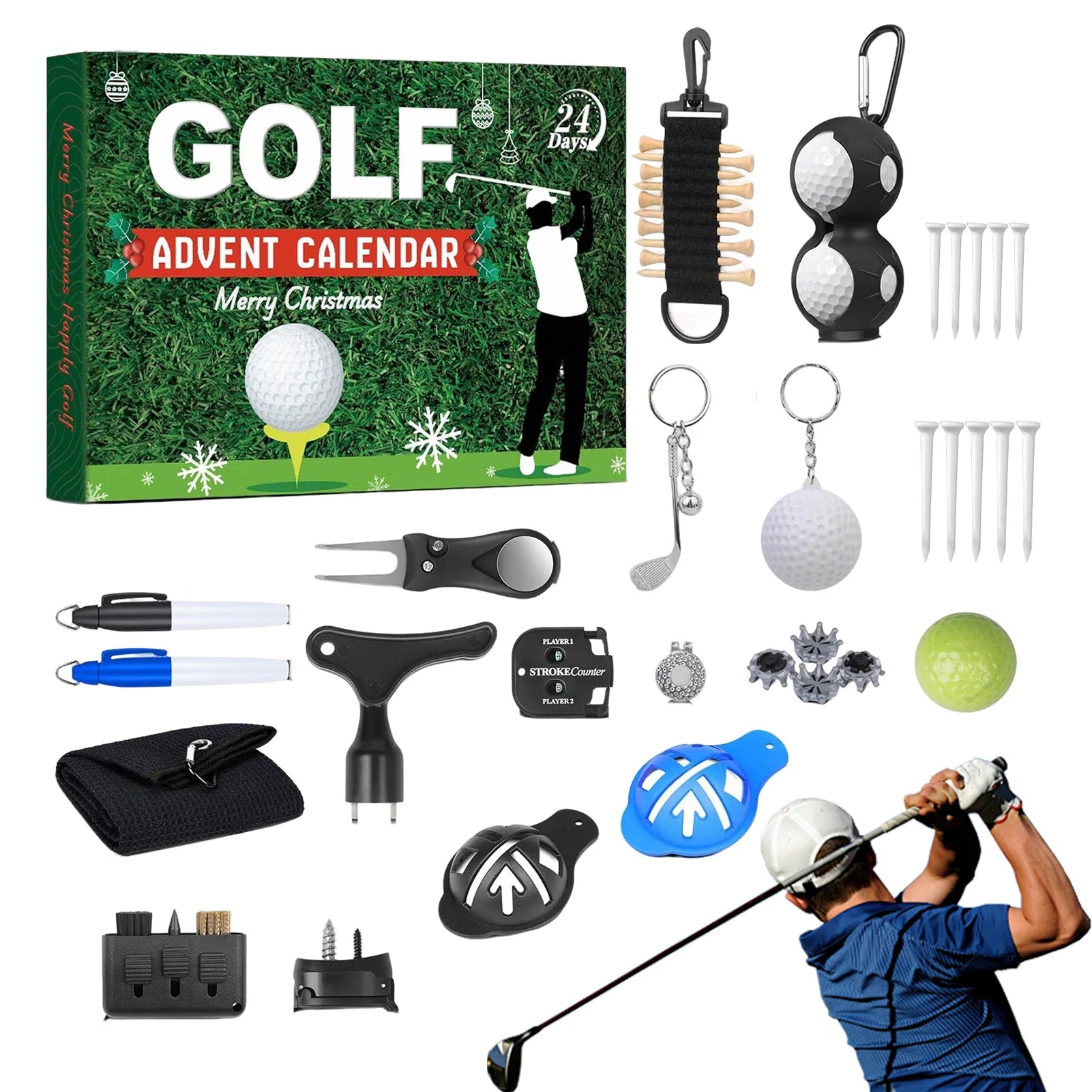 Golf Advent Calendar - 24 Days of Golf-Themed Accessories for Enthusiasts 4