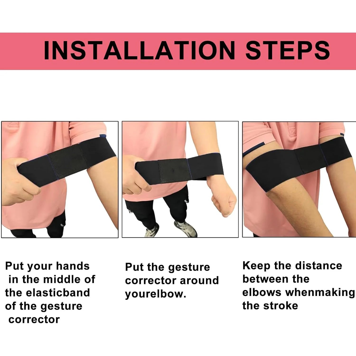 Golf Swing Trainer - Elastic Posture Corrector for Improved Arm Motion 3