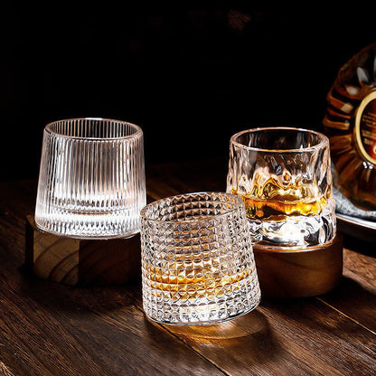 Grandeur - Spinning Whiskey Tumbler Glass, Heat Resistant EDO Design, 160ml 8