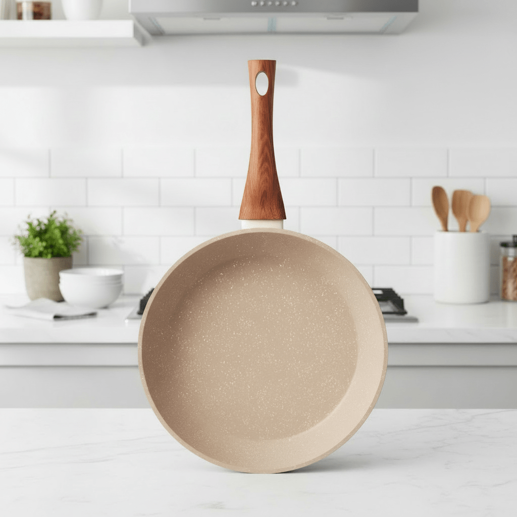 GraniteFusion Non-Stick Skillet - Durable Aluminum Fry Pan with Granite Coating 0