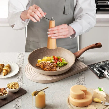 GraniteFusion Non-Stick Skillet - Durable Aluminum Fry Pan with Granite Coating 1