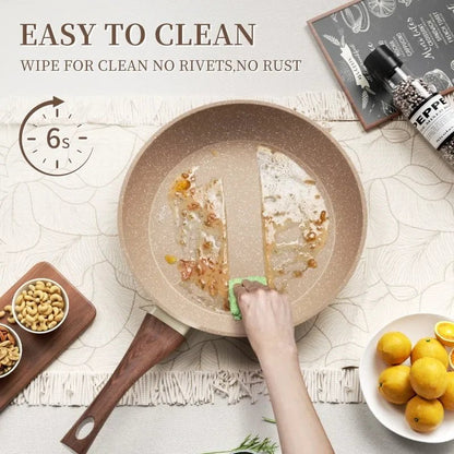 GraniteFusion Non-Stick Skillet - Durable Aluminum Fry Pan with Granite Coating 4