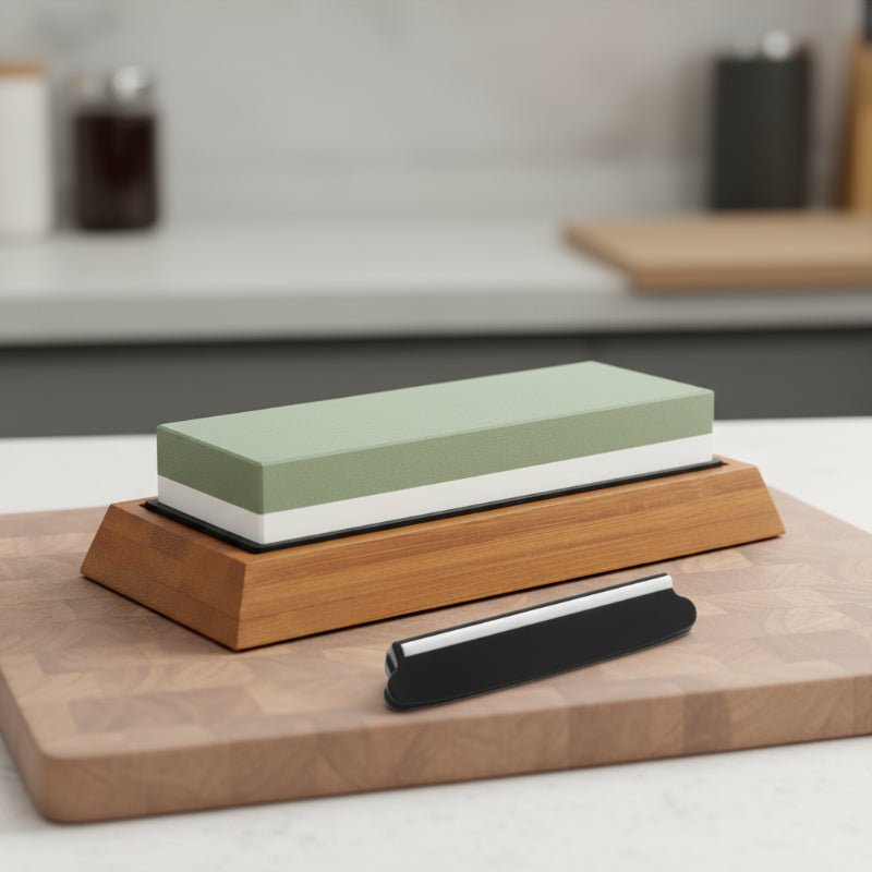 HEZHEN Kitchen Knife Sharpener Grinding Stone Diamond Sharpening Surface Whetstone Knife Kitchen Grinding Tool with Angle Guide 0