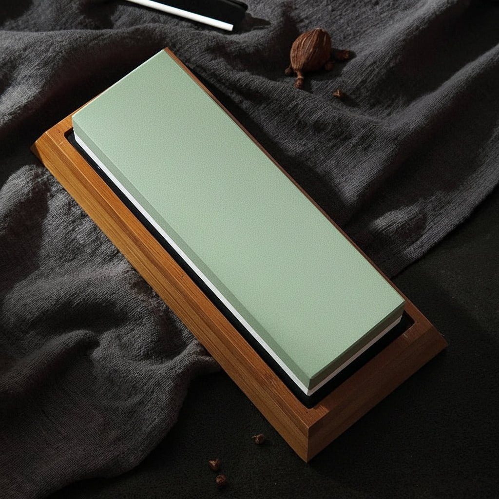 HEZHEN Kitchen Knife Sharpener Grinding Stone Diamond Sharpening Surface Whetstone Knife Kitchen Grinding Tool with Angle Guide 4