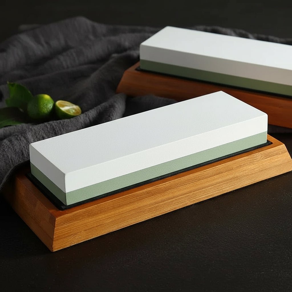 HEZHEN Kitchen Knife Sharpener Grinding Stone Diamond Sharpening Surface Whetstone Knife Kitchen Grinding Tool with Angle Guide 6