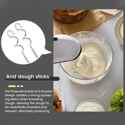 Hand Mixer - 7-Speed Electric Mixer with Dough Hooks for Baking and Whipping 4