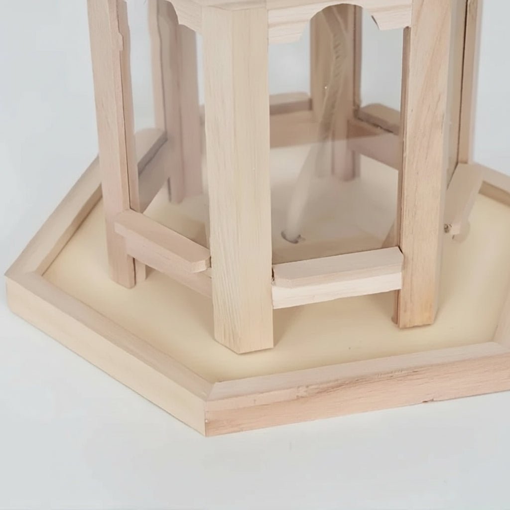 Handcrafted Wooden Bird Feeder with Integrated Water System for Outdoor Decor 3