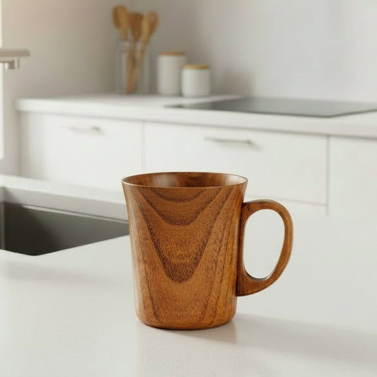 Handcrafted Wooden Mug - Unique Natural Wood Coffee & Beer Cup 0