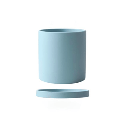 Handmade Ceramic Plant Pot with Drainage Saucer - Elegant Indoor Planter for Flowers 16