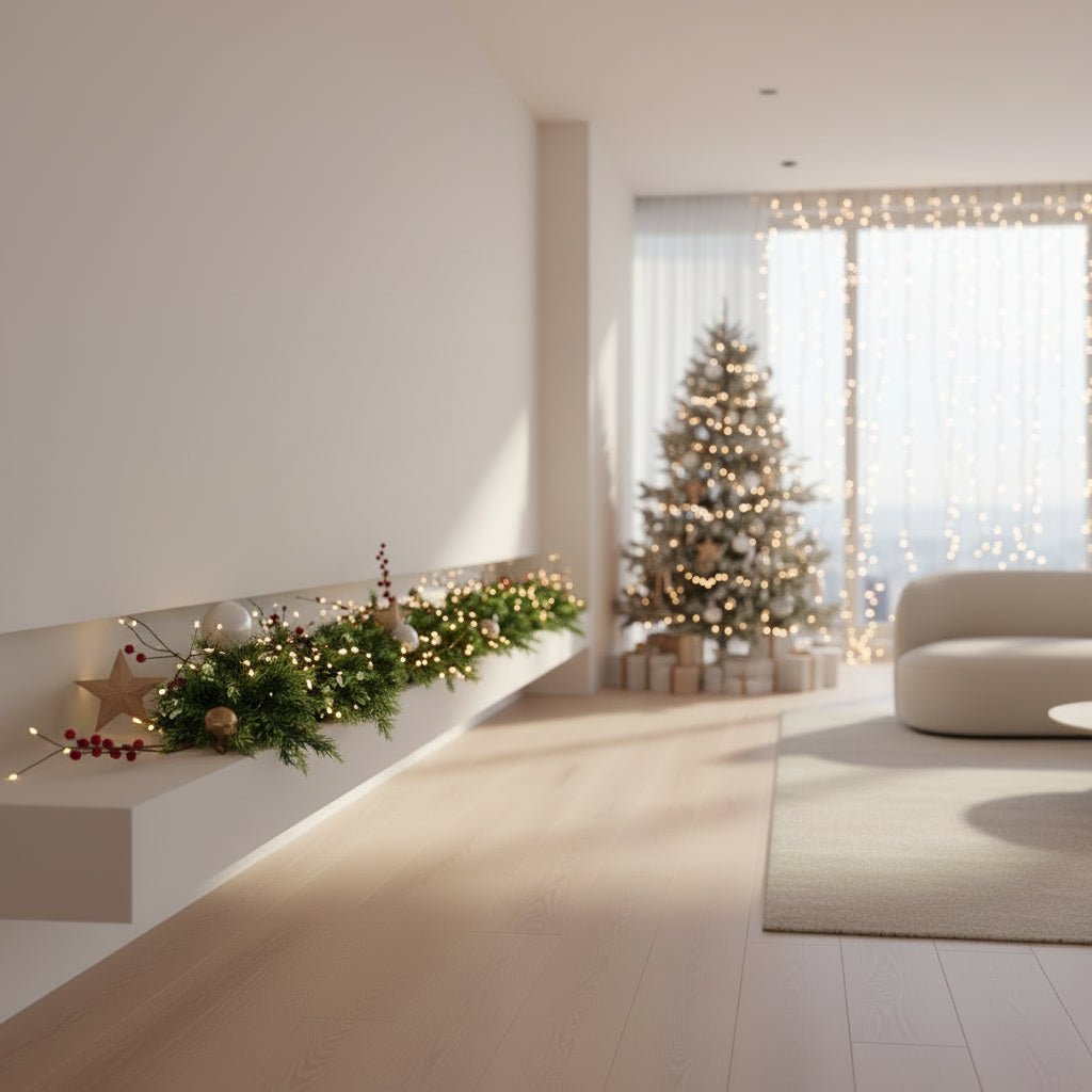 Handmade Christmas Garland - 180cm Lush Artificial Cedar Needles for Holiday Decor 1