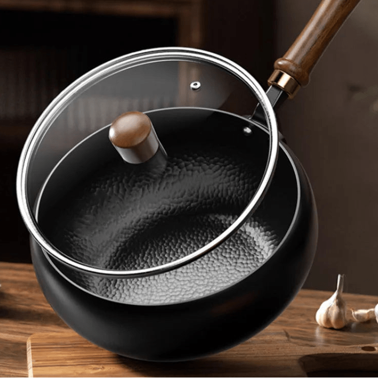 Handmade Iron Cooking Pot - Versatile Non-Stick Cookware for Gas & Induction 2