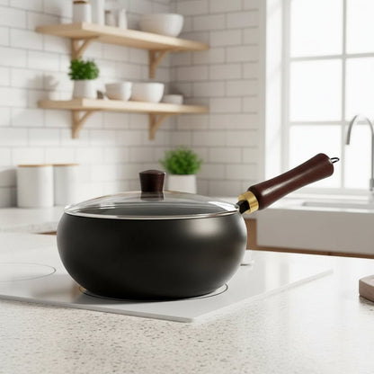 Handmade Iron Cooking Pot - Versatile Non-Stick Cookware for Gas & Induction 7