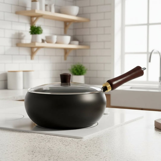 Handmade Iron Cooking Pot - Versatile Non-Stick Cookware for Gas & Induction 7