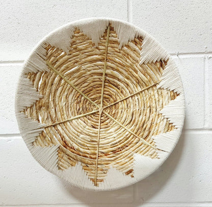 Handmade Tribal Seagrass Wall Baskets - Eco-Friendly Bohemian Home Decor 0