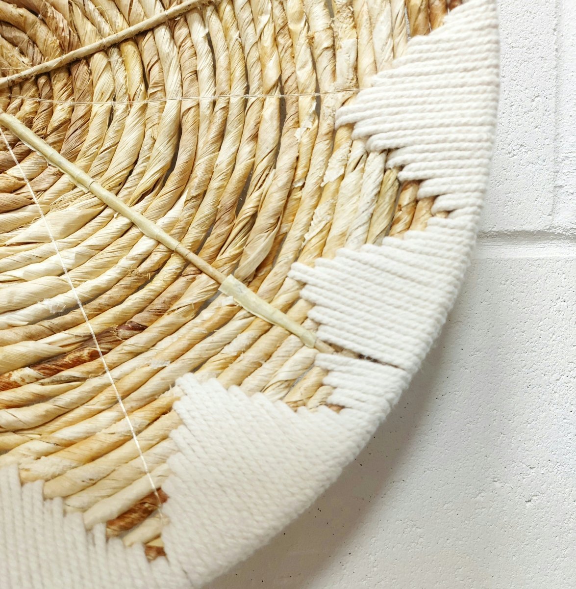 Handmade Tribal Seagrass Wall Baskets - Eco-Friendly Bohemian Home Decor 4