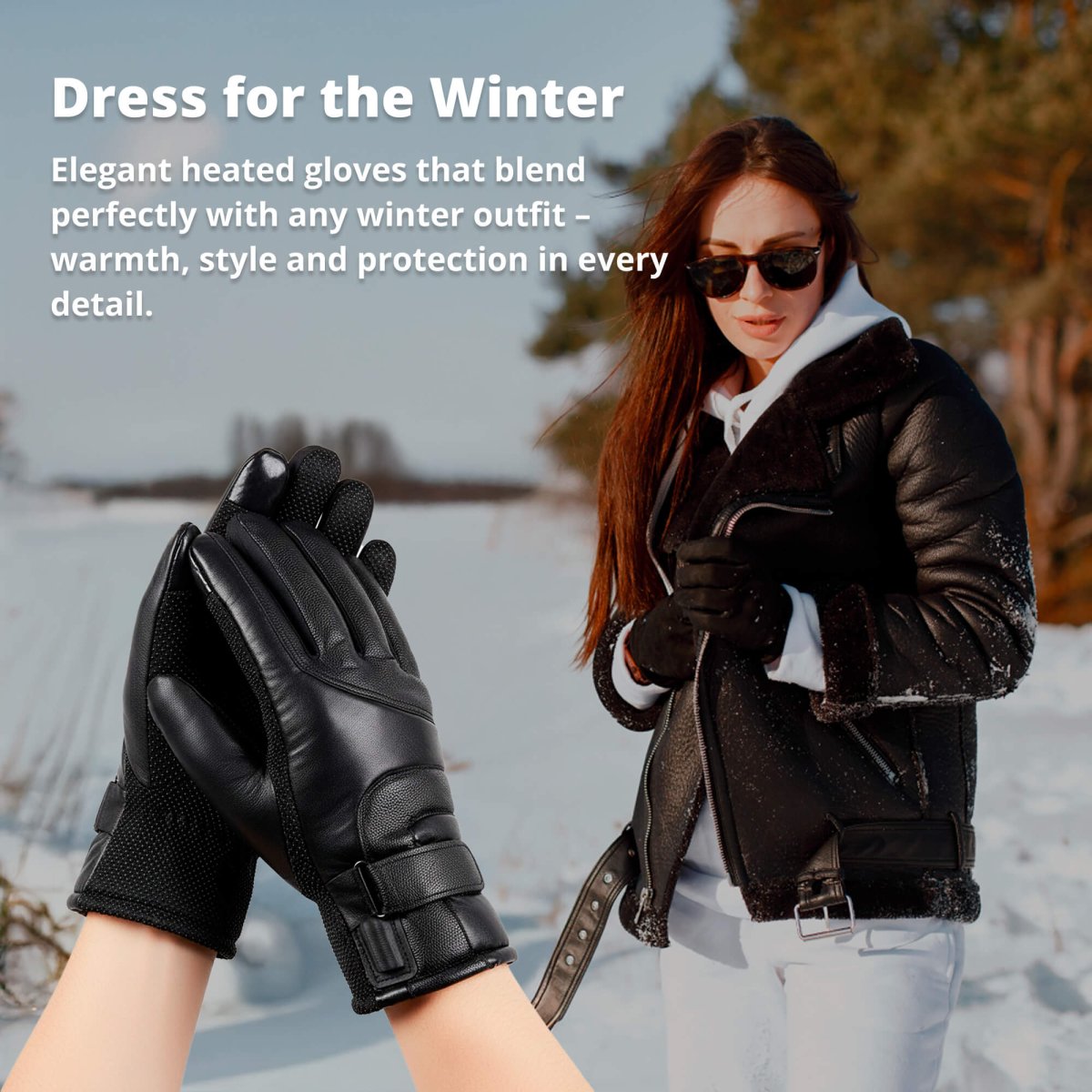Heated Gloves for Women - USB Rechargeable, Touchscreen, Waterproof Design 1