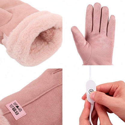 Heated Gloves for Women - USB Rechargeable, Touchscreen, Waterproof Design 2