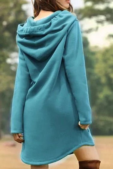Heidi-Mode - Cozy Velvety-Soft Hoodie Dress for Women - Trendy Casual Wear 2