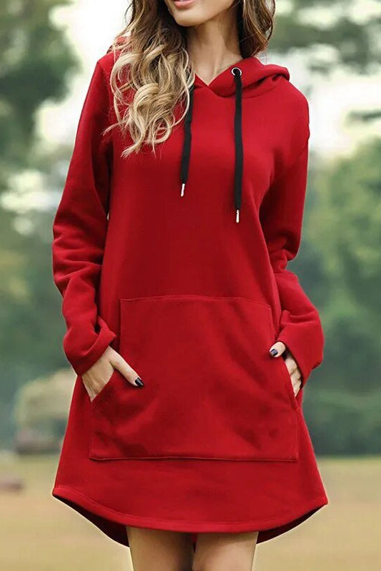 Heidi-Mode - Cozy Velvety-Soft Hoodie Dress for Women - Trendy Casual Wear 6