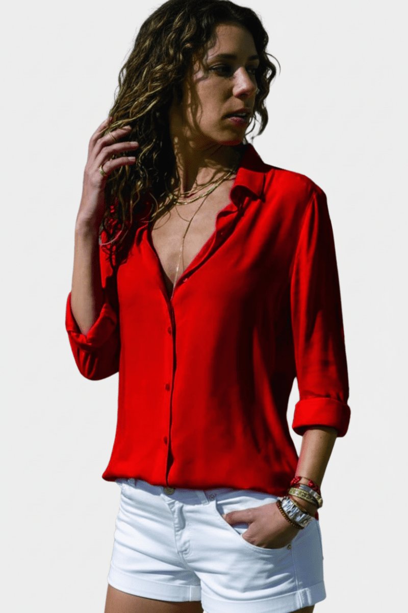 Heidi-Mode - Elegant Women's Soft Breathable Shirt with Timeless Design 5
