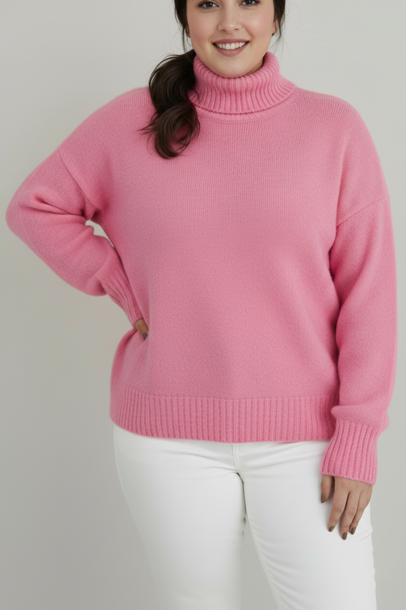 Heidi-Mode - Women's Oversized Cashmere Turtleneck Sweater for Comfort 3